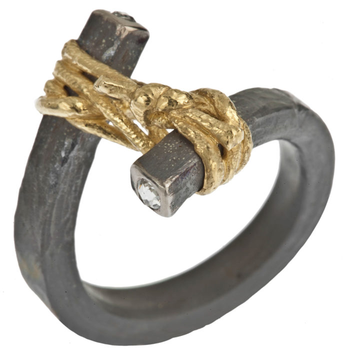 DOUBLE KNOT 6 ring – ‘knots’ series